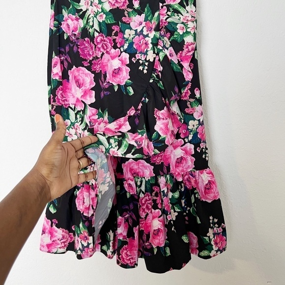 ELIZA J Floral Ruffle Midi Skirt - Picture 5 of 8